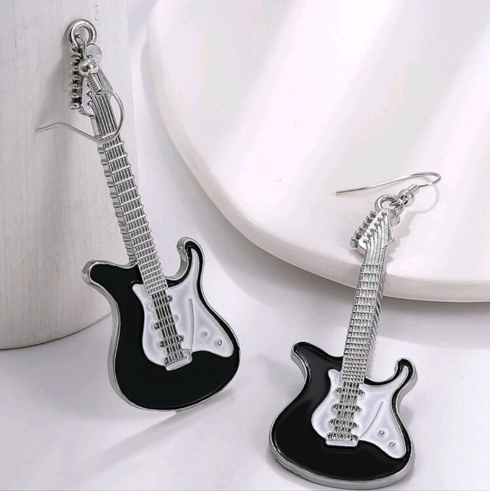 Guitar Drop Earrings